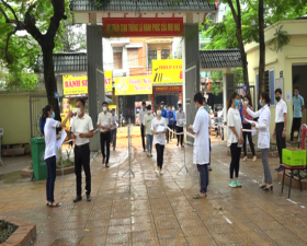 	Thạch Thất: Diễn tập phòng, chống dịch Covid-19 cho kỳ thi vào lớp 10 THPT