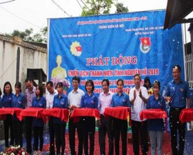 Huyện đoàn Thạch Thất phát động chiến dịch Thanh niên tình nguyện hè năm 2019