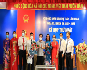 Kỳ họp thứ nhất- HĐND thị trấn Liên Quan khóa XX nhiệm kỳ 2021 - 2026