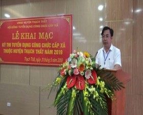 Thạch Thất khai mạc Kỳ thi tuyển dụng công chức cấp xã năm 2019