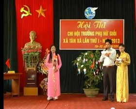 Hội thi chi hội phụ nữ giỏi xã Tân Xã