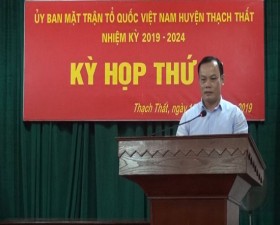 Ủy ban Mặt trận Tổ quốc huyện Thạch Thất tổ chức kỳ họp thứ 2, nhiệm kỳ 2019-2024
