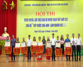 Hội thi Tuyên truyền, giới thiệu sách hè huyện Thạch Thất năm 2022