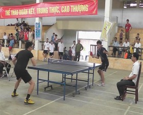 Khai mạc giải bóng bàn các CLB huyện Thạch Thất năm 2014