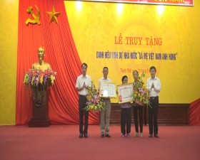 Lễ truy tặng danh hiệu Nhà nước Bà Mẹ Việt Nam anh hùng