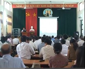 Khai giảng lớp bỗi dưỡng cấp ủy cơ sở năm 2013 