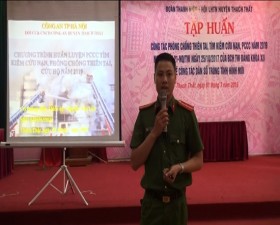 Tập huấn phòng chống thiên tai, tìm kiếm cứu nạn, phòng cháy chữa cháy năm 2019