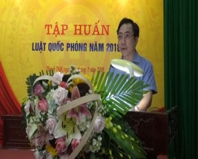 	Thạch Thất tập huấn Luật Quốc phòng năm 2018