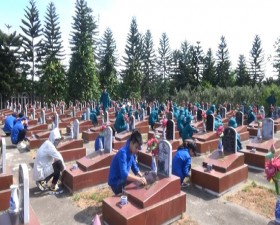 Trên 100 cán bộ, chiến sỹ dân quân 3 xã Đại Đồng, Cẩm Yên, Lại Thượng tổ chức các hoạt động tri ân các anh hùng liệt sỹ