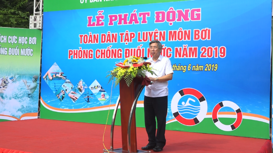 Lễ phát động toàn dân tập luyện môn bơi và phòng chống đuối nước năm 2019