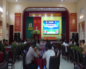 Lễ bốc thăm chia bảng Giải bóng đá Công an huyện Thạch Thất năm 2022