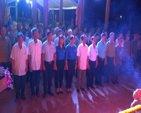 Đoàn thanh niên xã Đồng Trúc tổ chức lễ thắp nến tri ân các anh hùng liệt sỹ dịp 27/7