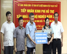 	Thạch Thất tiếp nhận kinh phí xây nhà ở cho hộ nghèo năm 2021