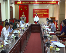 Chủ nhiệm Ủy ban Kiểm tra Thành ủy Hoàng Trọng Quyết làm việc với Huyện Thạch Thất