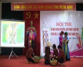 Hội thi thiếu nhi tuyên truyền sách hè cấp cơ sở