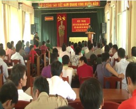 Ban chỉ huy Quân sự huyện Thạch Thất kiểm tra săn sàng động viên quân nhân dự bị Viện bỏng Quốc gia 