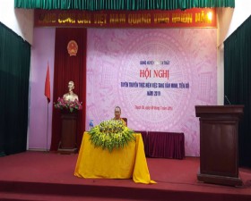 Hội nghị tuyên truyền thực hiện Tang văn minh, tiến bộ năm 2019