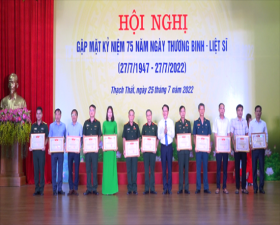 Thạch Thất: Gặp mặt kỷ niệm 75 năm Ngày Thương binh- Liệt sĩ