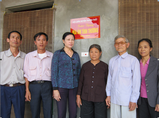 Khánh thành mái ấm tình thương.