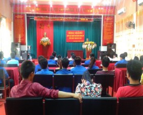 Khai giảng lớp sơ cấp nghề kỹ thuật chế biến món ăn cho lao động nông thôn tại xã Tân Xã.