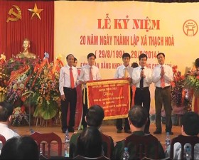 Thạch Hòa kỷ niệm 20 năm ngày thành lập xã