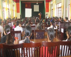 Gần 200 phụ nữ được tuyên truyền về công tác dân số, phòng chống tai nạn thương tích trẻ em