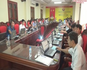 Thạch Thất tập huấn phần mềm dịch vụ công trực tuyến mức độ 3 cấp xã
