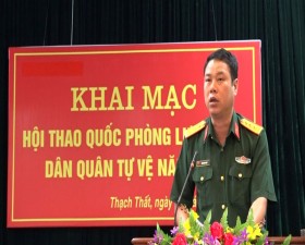 Ban chỉ huy Quân sự huyện khai mạc Hội thao quốc phòng lực lượng DQTV năm 2019