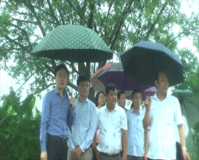 Thường trực HĐND huyện khảo sát việc xây dựng kế hoạch đầu tư công tại xã Kim Quan 