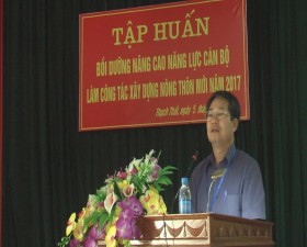 Thạch Thất tập huấn nâng cao năng lực cán bộ làm công tác xây dựng nông thôn mới