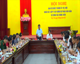 Ban Tổ chức Thành ủy Hà Nội làm việc với Huyện ủy Thạch về công tác đảng viên