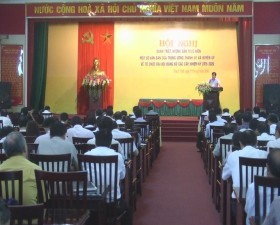 Huyện ủy Thạch Thất quán triệt, hướng dẫn thực hiện về tổ chức Đại hội Đảng bộ các cấp nhiệm kỳ 2015- 2020