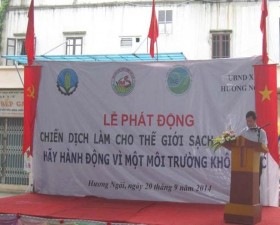 Hưởng ứng chiến dịch làm cho thế giới sạch hơn năm 2014