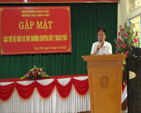 Trường THCS Thạch Thất gặp mặt kỷ niệm 30 năm ngày thành lập trường