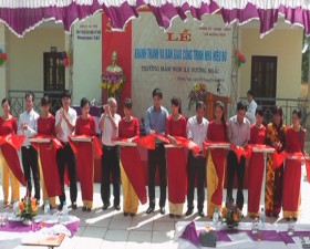 Lễ khánh thành nhà hiệu bộ trường mầm non xã Hương Ngải
