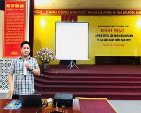 Thạch Thất: Trên 250 cán bộ, công chức, viên chức được cập nhật kiến thức về cải cách hành chính