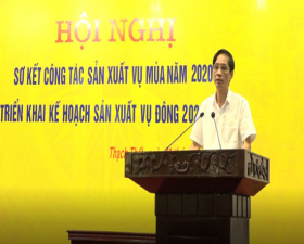 	Hội nghị sơ kết sản xuất vụ Mùa, triển khai kế hoạch sản xuất vụ Đông năm 2020-2021