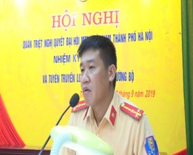 Ủy ban Mặt trận tổ chức huyện tuyên truyền Luật an toàn giao thông cho trên 220 đại biểu