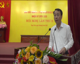 Hội nghị lần thứ 11 Ban Chấp hành Đảng bộ huyện Thạch Thất: Thảo luận, cho ý kiến vào nhiều nội dung quan trọng