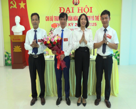 Đại hội Chi bộ Trung tâm Văn hóa- Thông tin và Thể thao thành công tốt đẹp