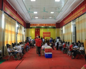 Ngày hội Hiến máu tình nguyện tại Cụm 8