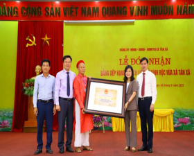 Lễ đón nhận Bằng xếp hạng di tích lịch sử cấp Thành phố Đình Rộc Vừa- xã Tân Xã