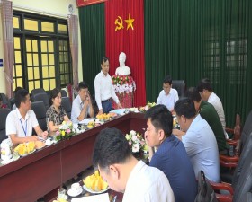 Đồng chí Bí thư Huyện ủy làm việc với Ban Chấp hành Đảng bộ xã Yên Bình