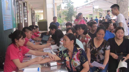Huyện Thạch Thất  tổ chức Ngày hội hiến máu ở cụm 3
