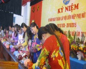 Hội phụ nữ xã Thạch Hòa kỷ niệm 85 năm ngày thành lập hội LHPN Việt Nam