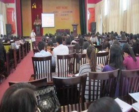 Thạch Thất tập huấn chương trình nước sạch vệ sinh môi trường trong trường học năm 2014