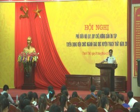Thạch Thất phổ biến nội quy, quy chế, hướng dẫn ôn tập tuyển dụng viên chức ngành giáo dục năm 2015