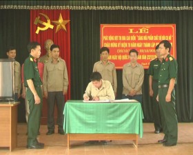 Lễ phát động thi đua “ Sáng mãi phẩm chất Bộ đội Cụ Hồ” 