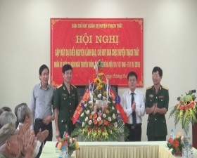 Ban chỉ huy Quân sự huyện Thạch Thất gặp mặt các đồng chí nguyên lãnh đạo qua các thời kỳ
