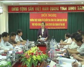 Thường trực thành ủy kiểm tra công tác lãnh đạo, chỉ đạo thực hiện chương trình 08 của Thành ủy Hà Nội